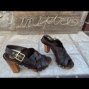 Tory Burch sling back heels